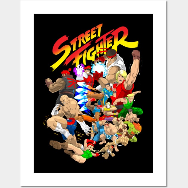 Super Street Fighter: World Warriors Wall Art by CoolDojoBro